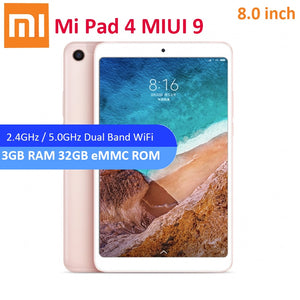 Original Xiaomi Mi Pad 4 Tablet PC 8.0" MIUI 9 Snapdragon 660 Octa Core 3G 32G 5.0MP 13.0MP Dual Cameras Dual WiFi Bluetooth 5.0